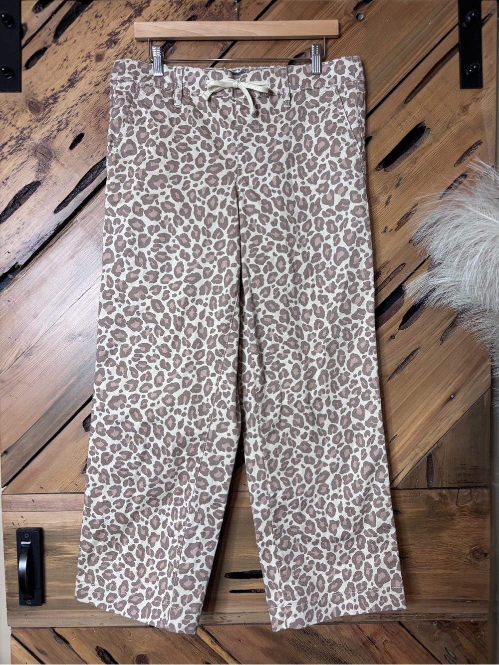 torrid Beige Leopard Wide-Leg Pants